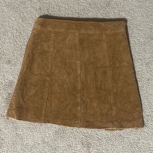 Altar’d State brown corduroy mini skirt size XS